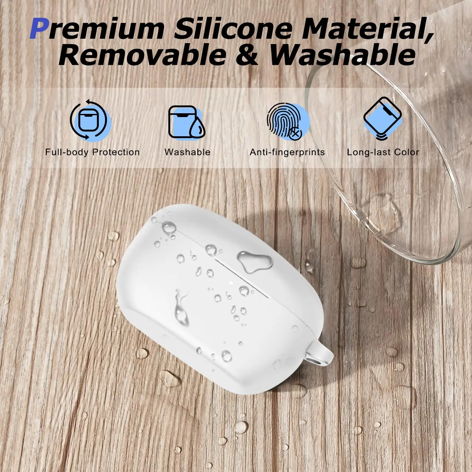 Новый чехол для Sony WF-1000XM5, противоударный защитный чехол, мягкий силиконовый чехол для беспроводных наушников Sony WF-1000XM5 с брелком