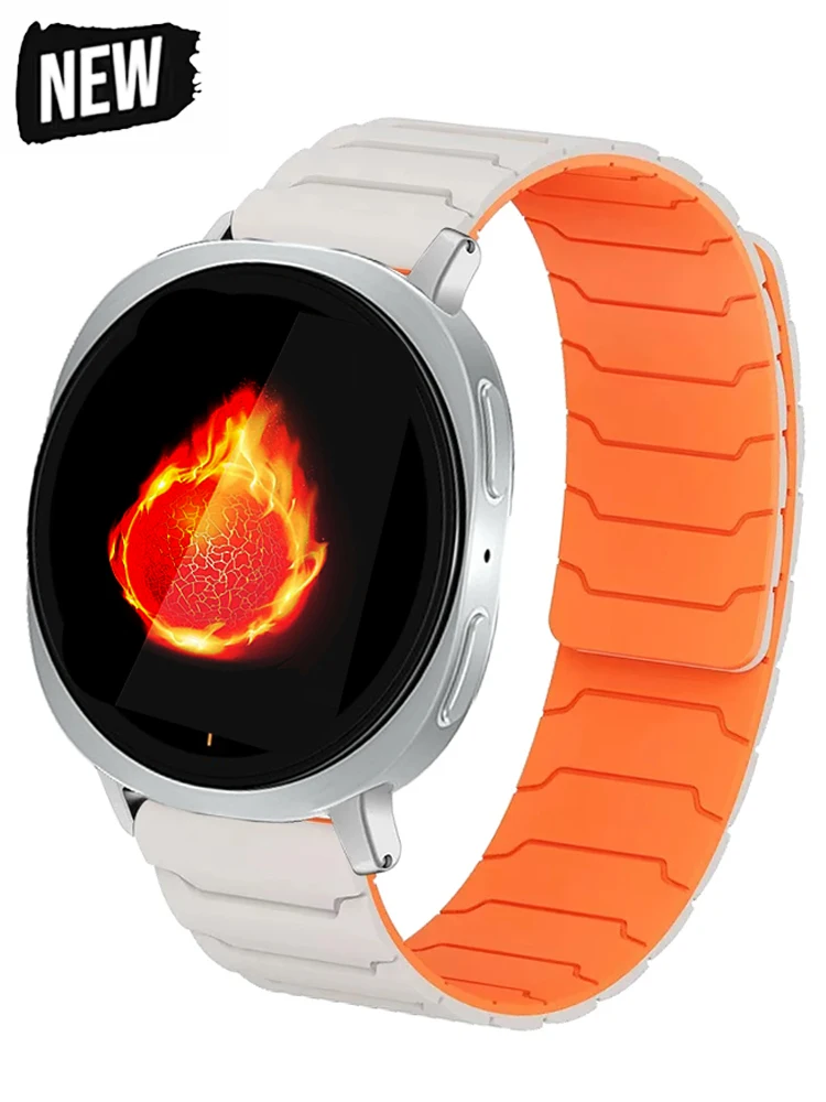 Magnetic Band For Samsung Galaxy Watch 8 44mm 40mm Silicone Loop Strap Replacement Bracelet for Watch8 Classic 46mm Accessories