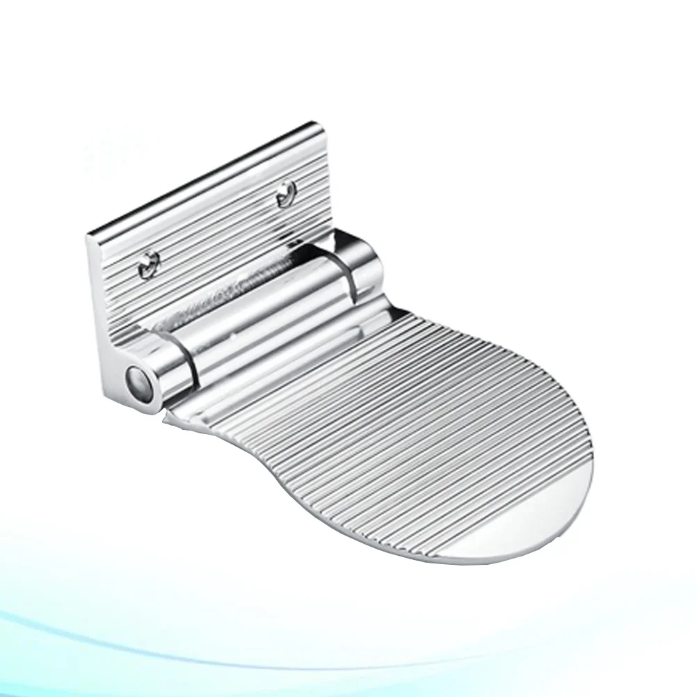 

Bathroom Foot Rest Premium Aviation Aluminum Anti-Slip Step Aid For Shower Shaving Silver Tub Hallway Use Foot Rest For