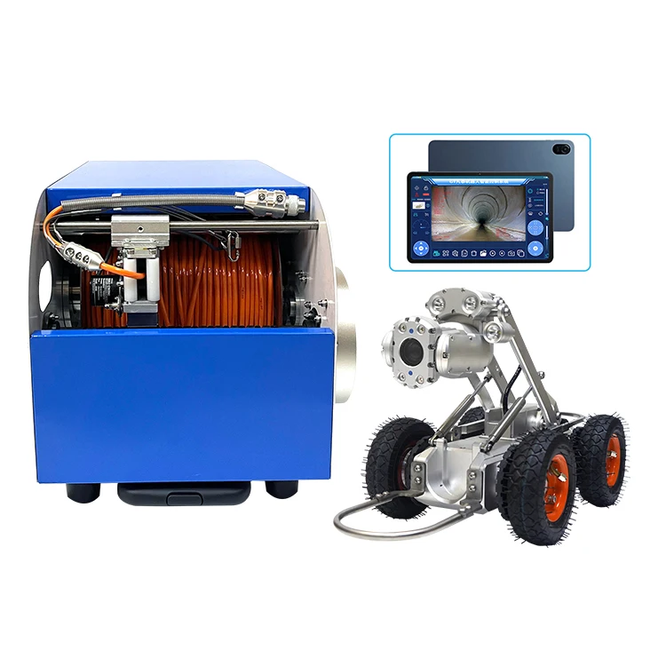 IP68 Wasserdichte CCTV Unterwasser Kanalisation Entwässerung Rohr Fern Inspektion Crawler Roboter Kamera System