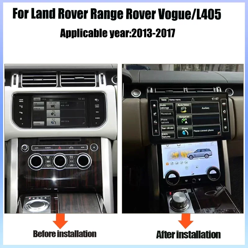 13.3 inch Android Carplay for 2013-2017 Land Rover Range Vogue/L405 Multimedia Player Radio Screen Bosch and Harman