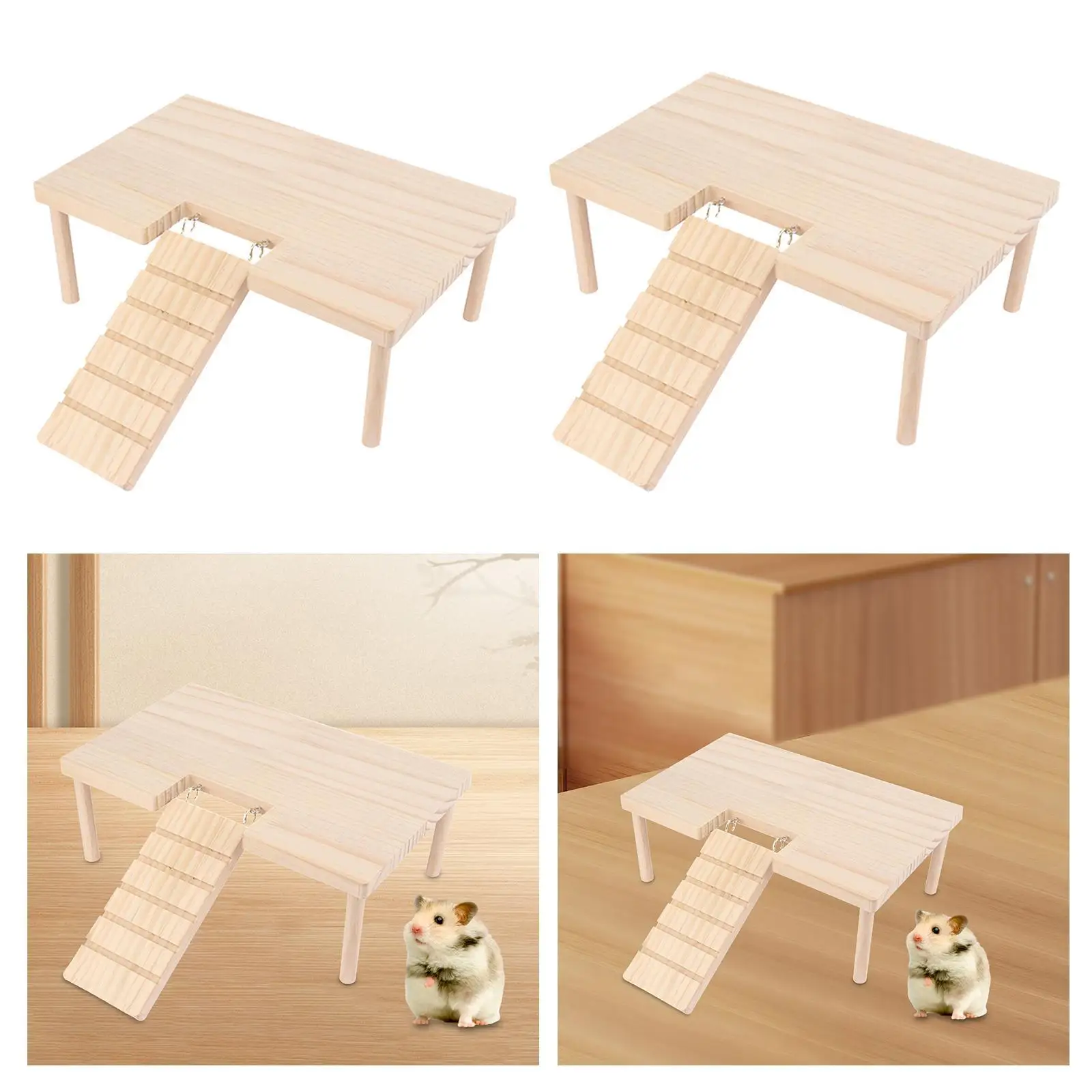 سلم التسلق لمنصات الهامستر ملحق موئل الدرج الحيواني الصغير للقوارض