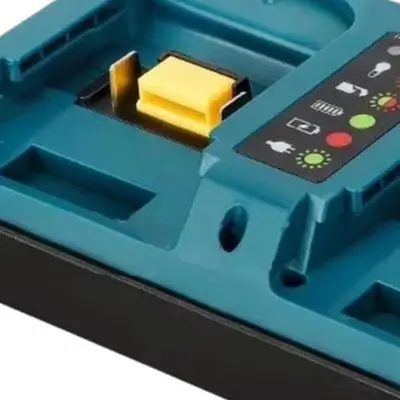 Dual Port Fast Battery Charger 100-240V For BL1850B BAT618 48-11-1862 ABS Blue Red Power Tool Accessories