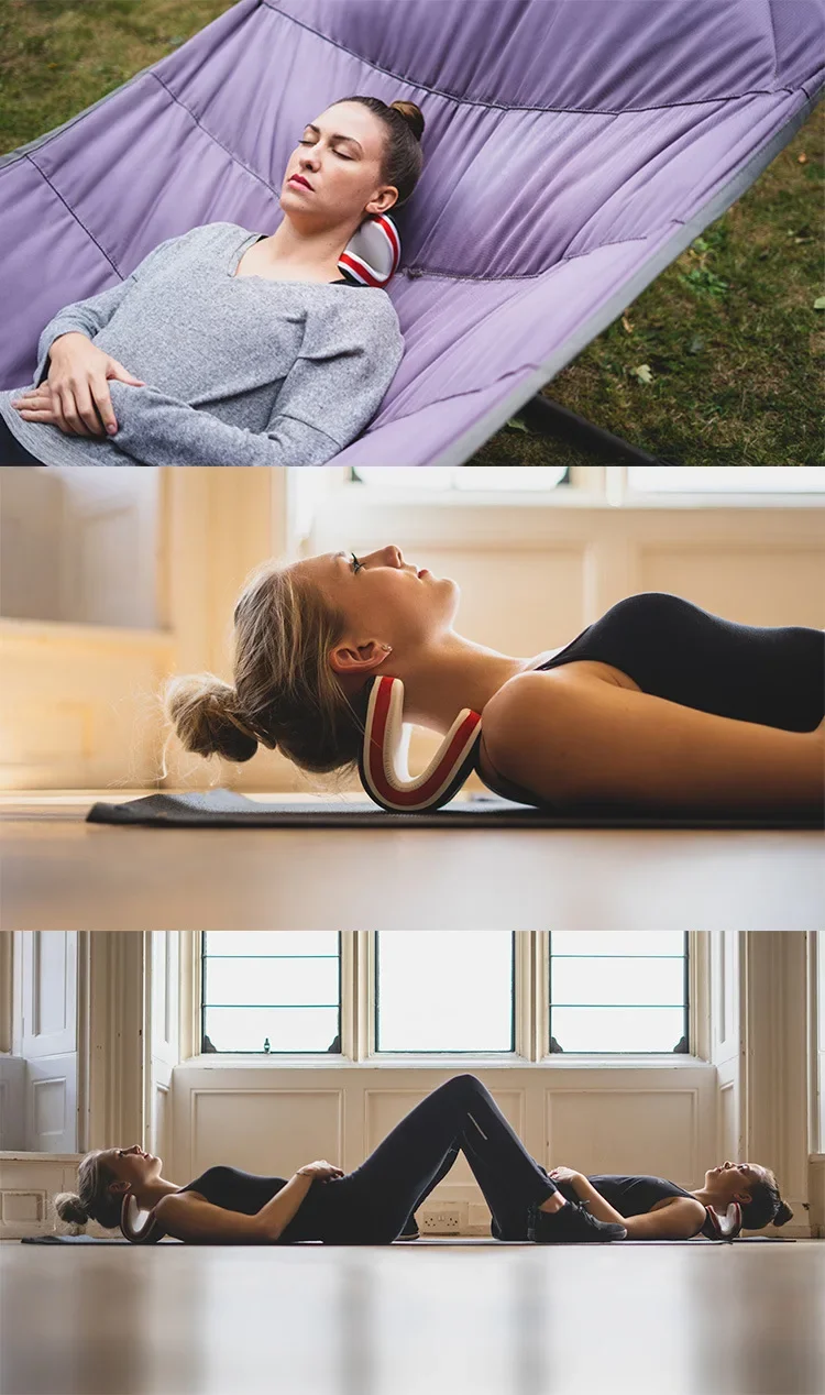 EVA-Schaumstoff Wasserdichtes Nackenmassagekissen Zervikale Traktion Nackenstütze Chiropraktische Schmerzlinderung Massagegerät – Detail 8