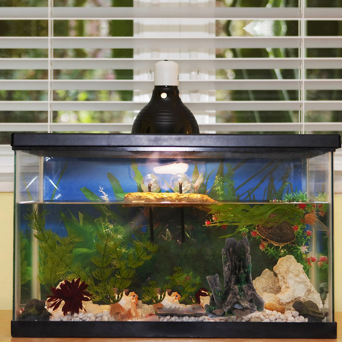 

Fish Tank Decoration Resin Driftwood Plant Stump nament Long Lasting Aquarium L scape Props Decorations Durable Realistic Visual