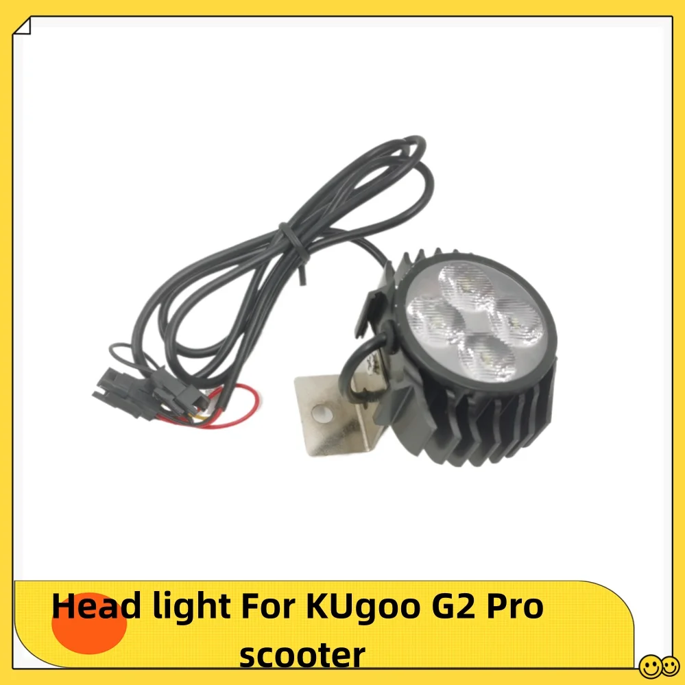 مصباح أمامي LED للسكوتر الكهربائي KUGOO G2 PRO، مصباح المقود، الضوء الأمامي، قطع الغيار، الملحقات، أجزاء KUgoo