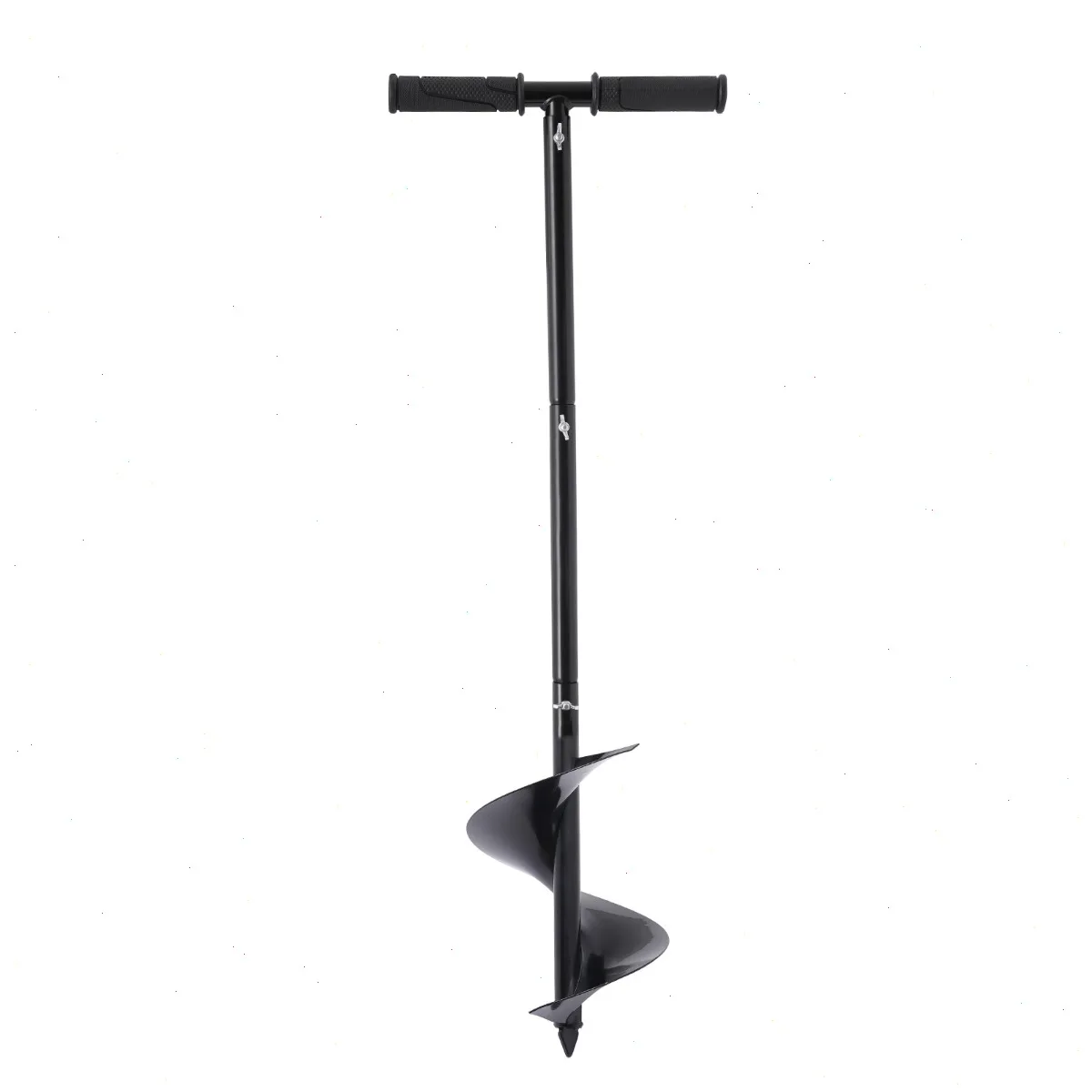 Hand Post Hole Digger, Hand Drill Auger Post Hole Digger, 7 Inch Single Helix, 20cmx85cm Manual Hole Digger, T-Handle, 4.1Lbs, Portable, for Gardening, Planting, Fence