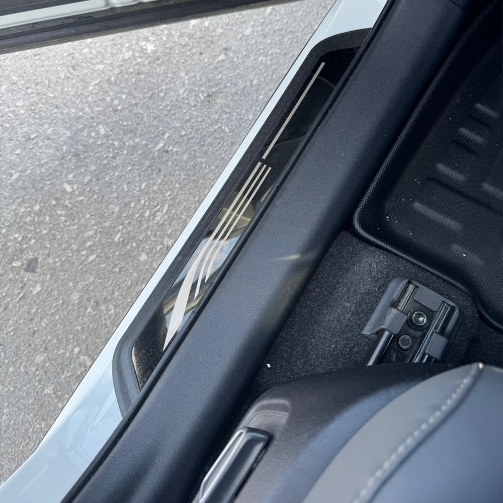 Car Door Sill Scuff Plate For Toyota RAV4 2026 Auto Threshold Protector Anti-scratch Welcome Pedal Trim Strip Accessories