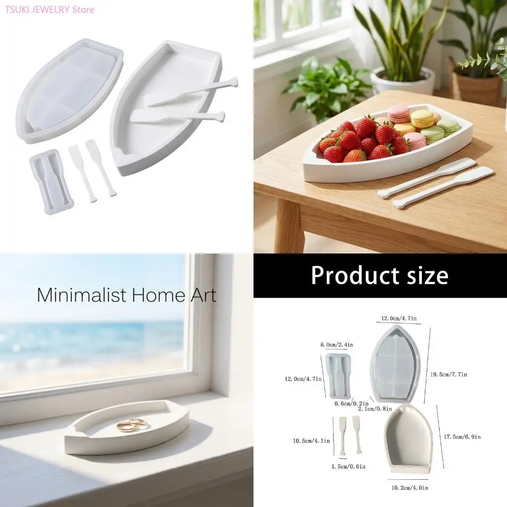 62KE High Quality Silicone Boat Mold For Plaster Resin Jewelry Making And Gifts