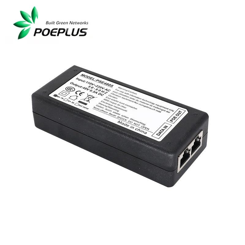 10G PoEインジェクター | 100/1000/10000Mbe オプション | 25/48/60W はオプションです | 802.3at/af/bt/poe++規格 | 110-240Vac電源