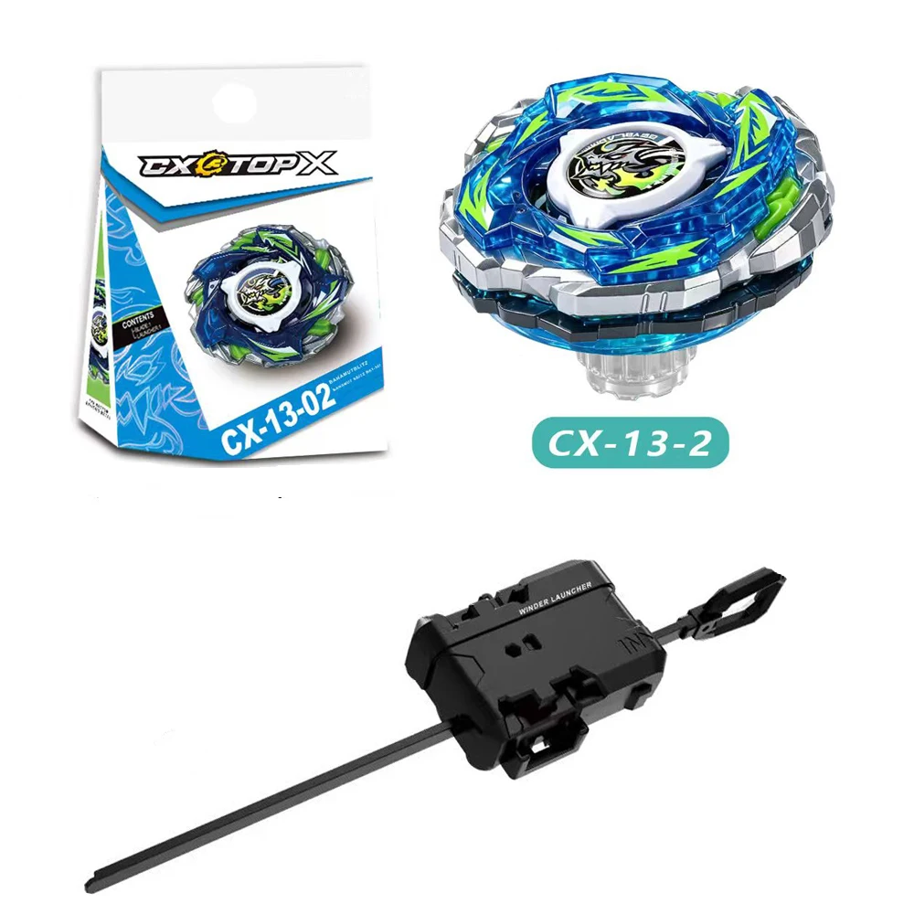New BEY X CX-13 Starter Bahamut Blitz Evolution with Launcher Set Gyro Toy Spinning Battle Top Game Christmas Gift