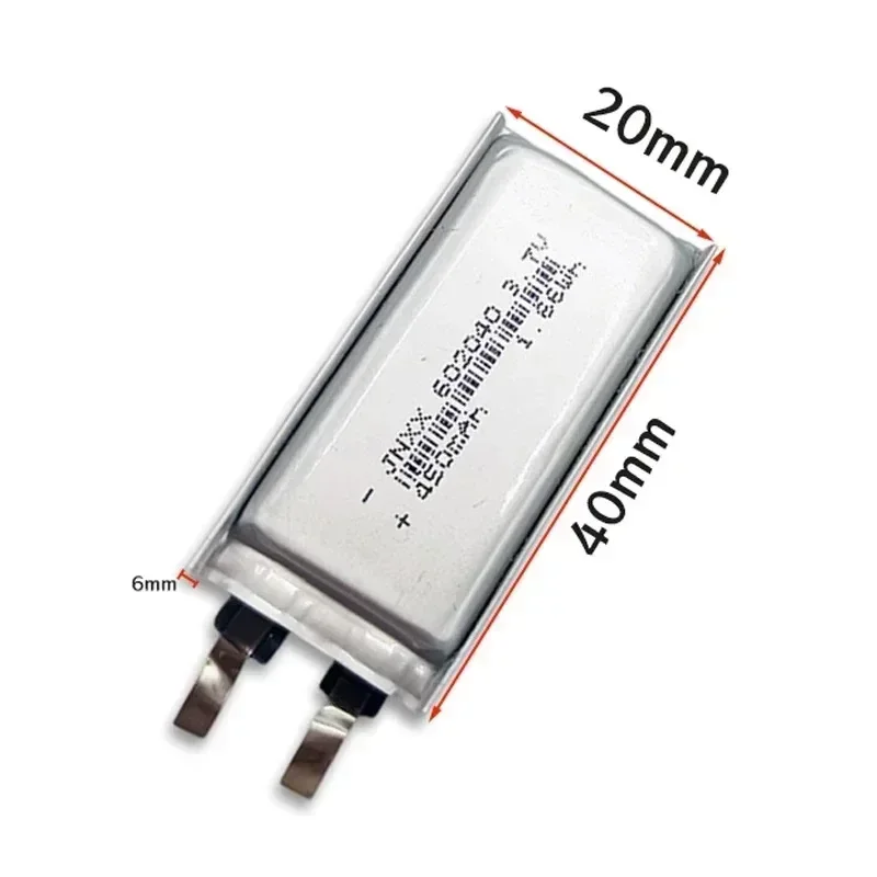 602040 Lithium Polymer Rechargeable Battery 3.7V 450mAh Lithium Ion Replacement Battery for Toy DVD Bluetooth Speaker Battery