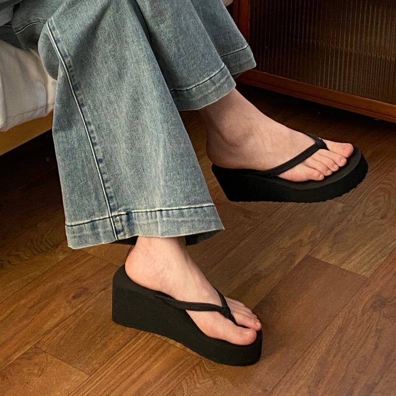 Slippers Summer Shoes Women Wedges Sandals Slides Beach Home Slippers Women Flip Flops Memory Foam Slippers Zapatos De Mujer