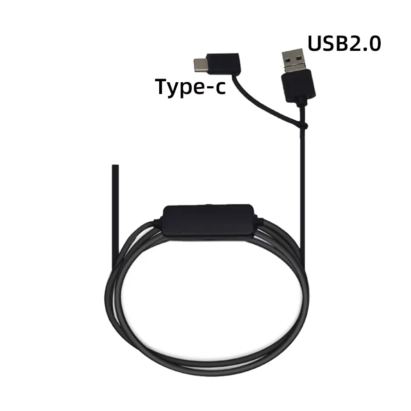 Cable endoscópico 3 en 1, USB 2,0, Android tipo c, longitud de 3m