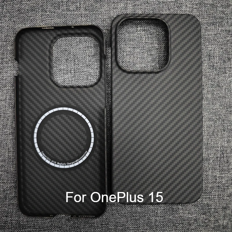 

Magnetic Case For OnePlus 15 Cover Carbon Fiber Case Aramid Fiber Phone Protection Cover For OnePlus15 Mobile Phone Cases