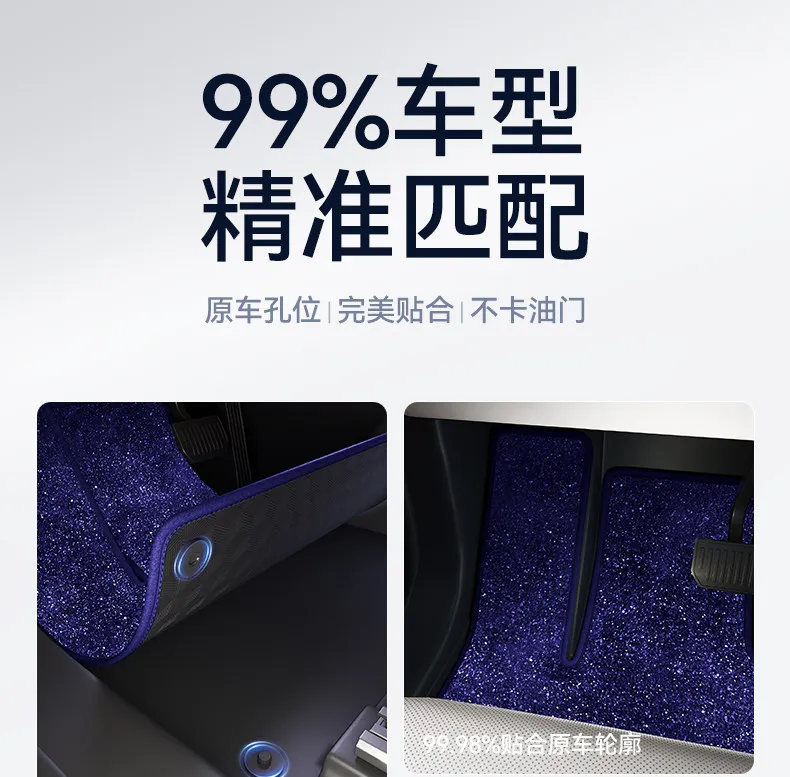 Car Floor Mats Starry Sky Carpet Single Layer Foot Pad Modification For Lynk & Co 900 Z20 01/02/03/05/06/07/08/09/10 EMP/Z10 detail image 16