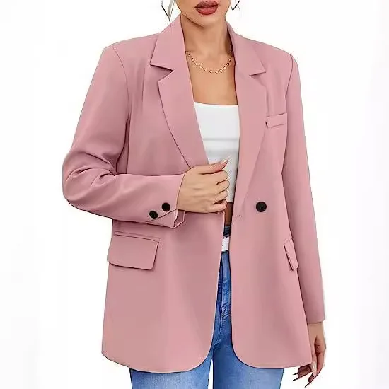 New Women's Outerwear Commuting Collar Slim Fit Cardigan Suit