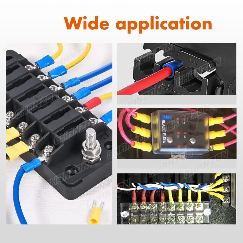 30/50/100PCS SV1.25 SV2 SV5.5 Electrical Fork Wire Connectors Insulated Copper Splice Crimp Wirefy Solderless Terminals 22-10AWG