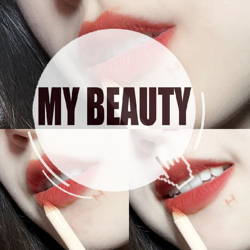 HERORANGE 1.5g Lip Liner Echt Naakt Langdurige Anti-aanbak Cup Matte Lippenstift Pen Balpen Voor Vrouwen Cosmetica Makeups