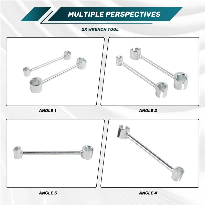BMBY-Double Head Door Hinge Adjusting Repair Spanner Wrench For Round Bolt Hand Tool Hinge Wrenches