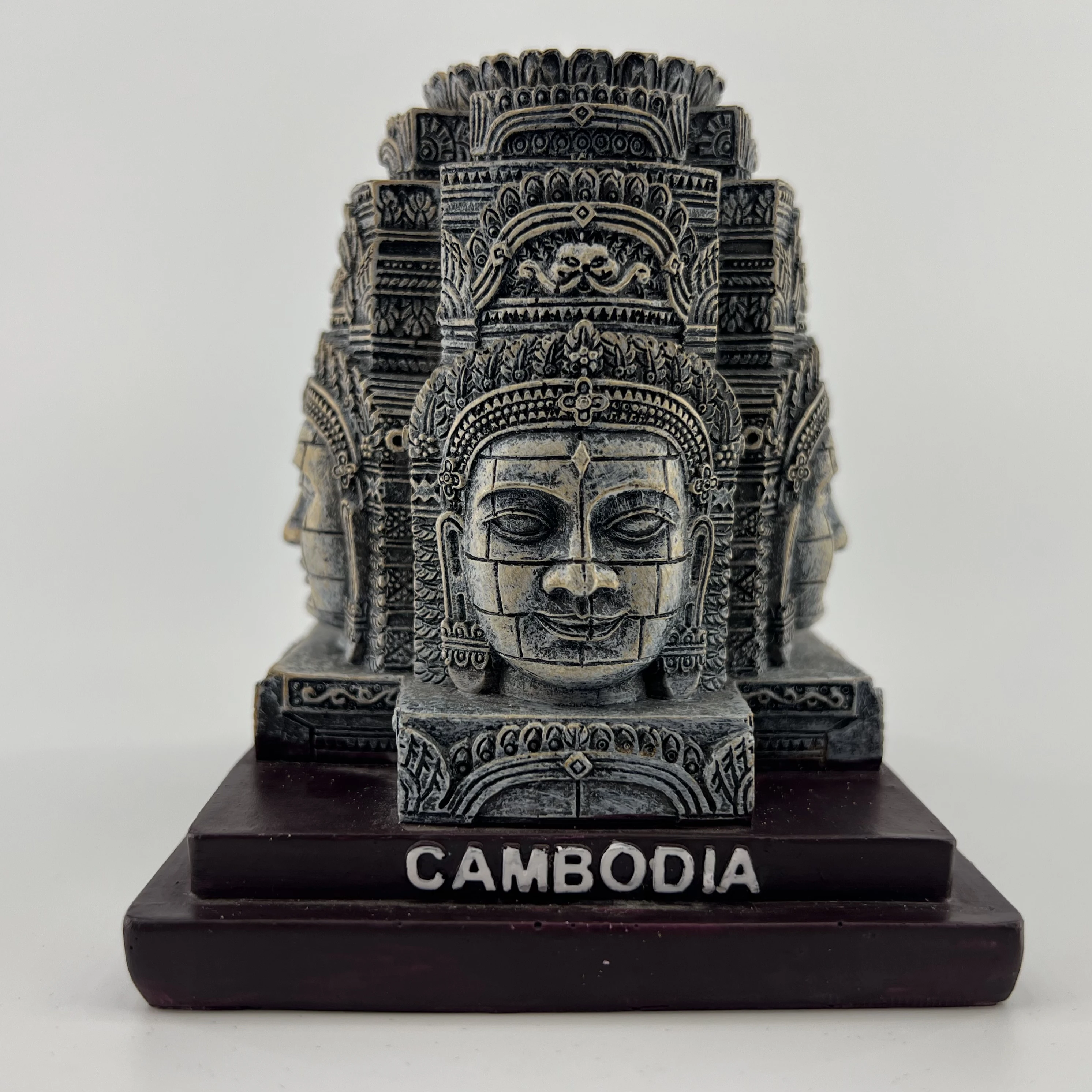 Cambodia Angkor Wat Khmer Smile Hand Painted Resin Crafts Creative Home Decoration Travel Souvenirs Gifts