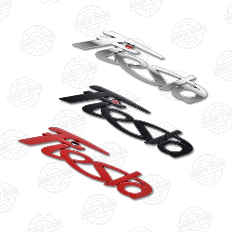자동차 금속 포드 포커스 피에스타 로고 RS ST 라인 MK2 MK3 MK4 3D 배지 레터링 데칼 트렁크 스티커, 자동차 스타일링 브래지어