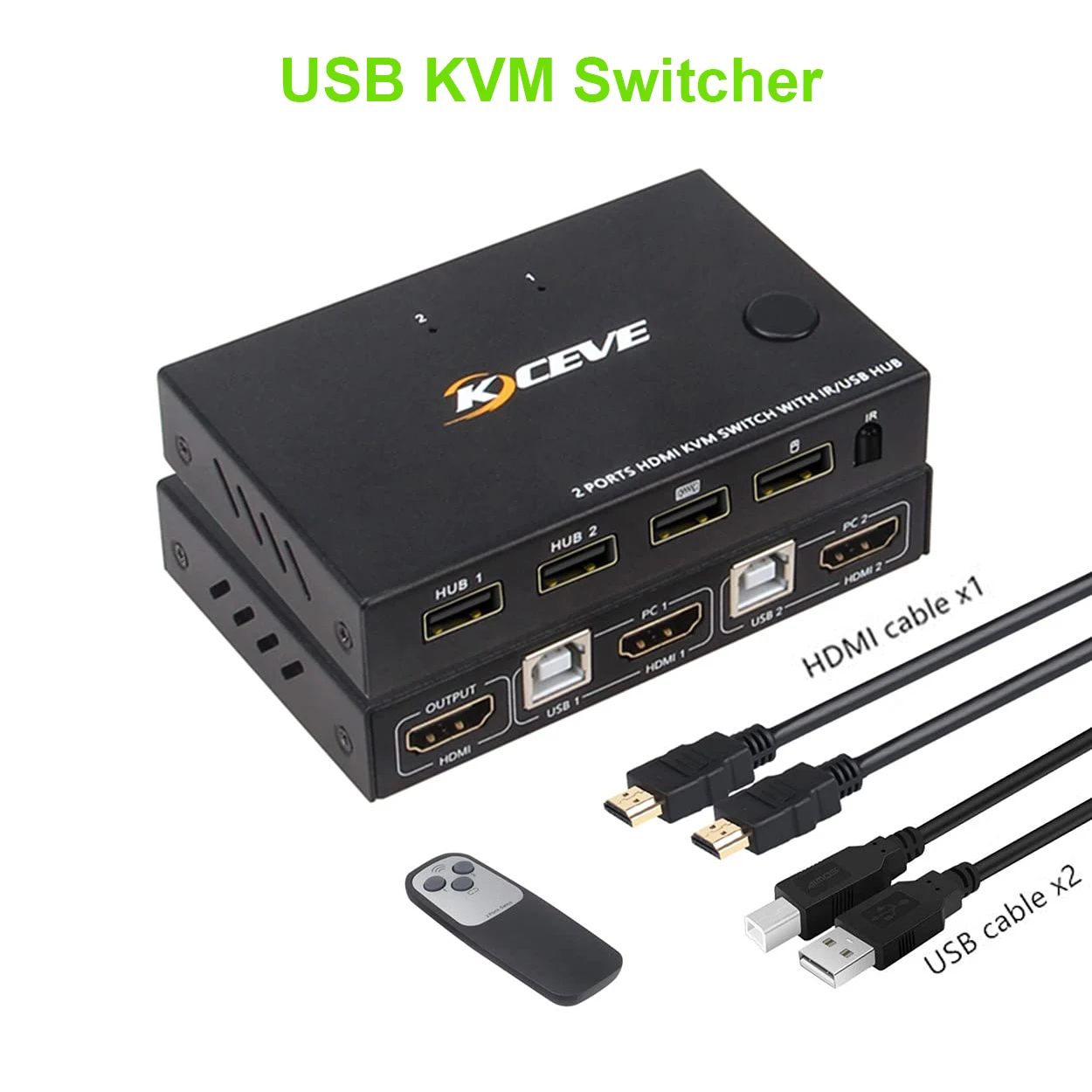 Hd Kvm Switcher 4K 2 In 1 Uit Usb Kvm Switcher Toetsenbord Muis Usb Shared Display Synchronisatie Controller Computer Accessoires