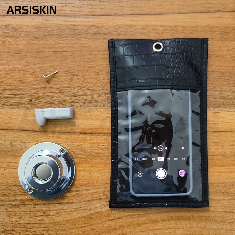 

50 комплектов мусульманских сумок для телефонов (запрет на фотосъемку), многоразовые, из ПУ кожи, защитные, без возможности создания изображений