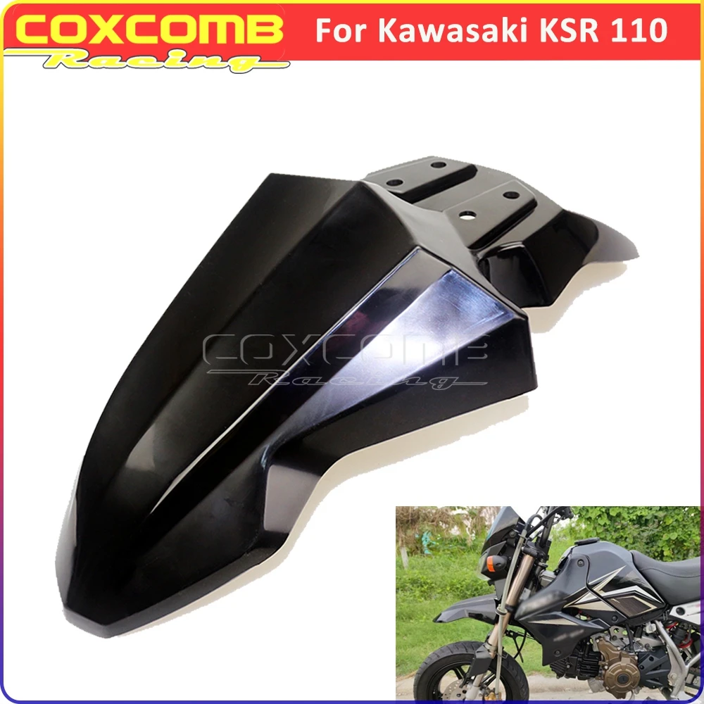 

Motorcycle Front Fender For Kawasaki KSR110 KSR 110 Motorcross Wheel Protection Fenders Guard Plastic Mudguard Black Mud Guard