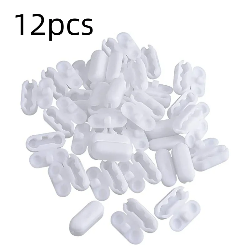 12Pcs Plastic Blind Cord Connectors Vertical Roller Blind String Repair Replacement Clips Window Curtain Shade Fixing Accessorie