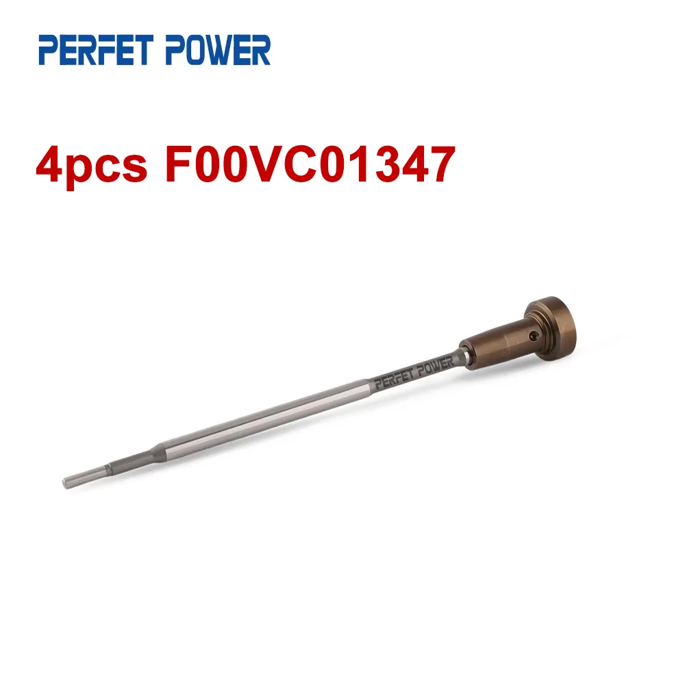 

4pcs F00VC01347, F 00V C01 347 Control Valve Set for 0445110255 0445110256 0445110319 Common Rail Fuel Injector China Made New