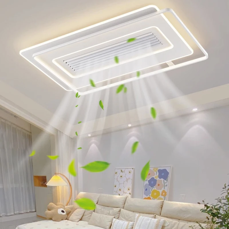 Modern ceiling lamps bedroom folding Ceiling fan ceiling fan with led light and control ceiling lamp for living room lighting