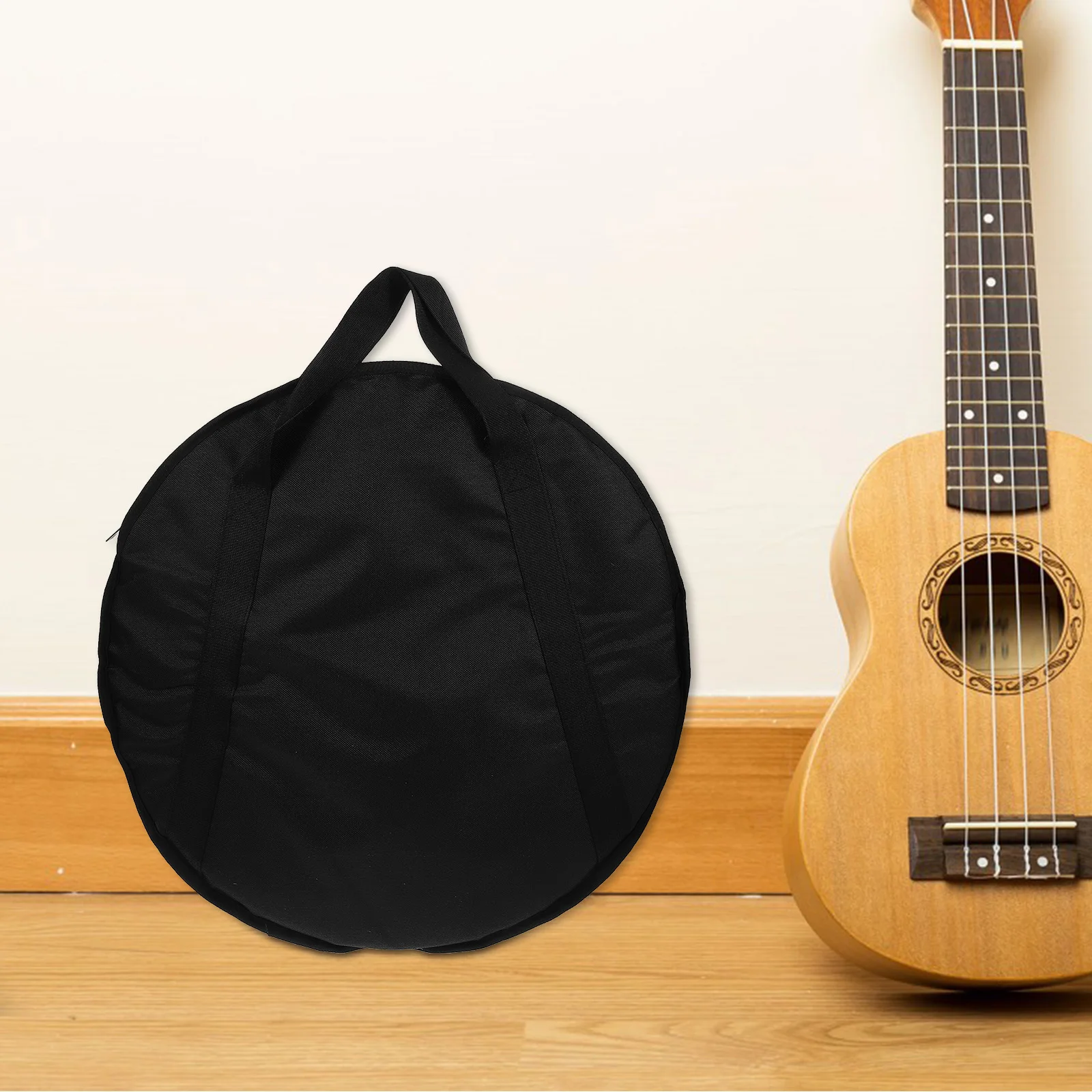

Cymbal Bag Bag Pouch Durable Oxford Waterproof Tote Instrument Container Case Black Handheld Musical Storage Container