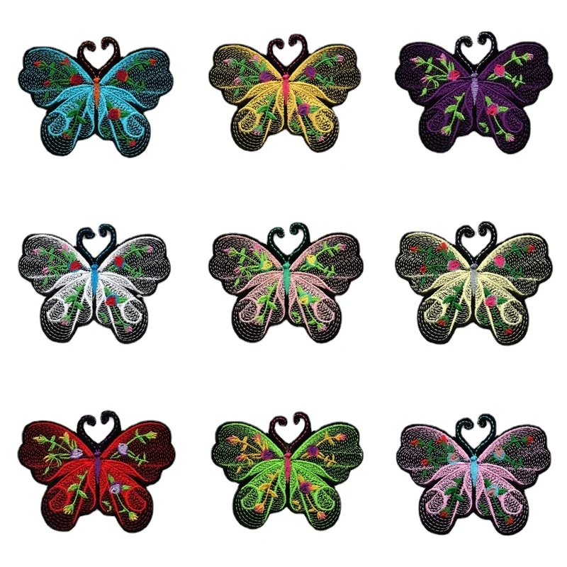 

50pcs/Lot Luxury Large Embroidery Patch Flower Butterfly Women Shirt Dress Bag Clothing Decoration Accessory Craft Diy Applique