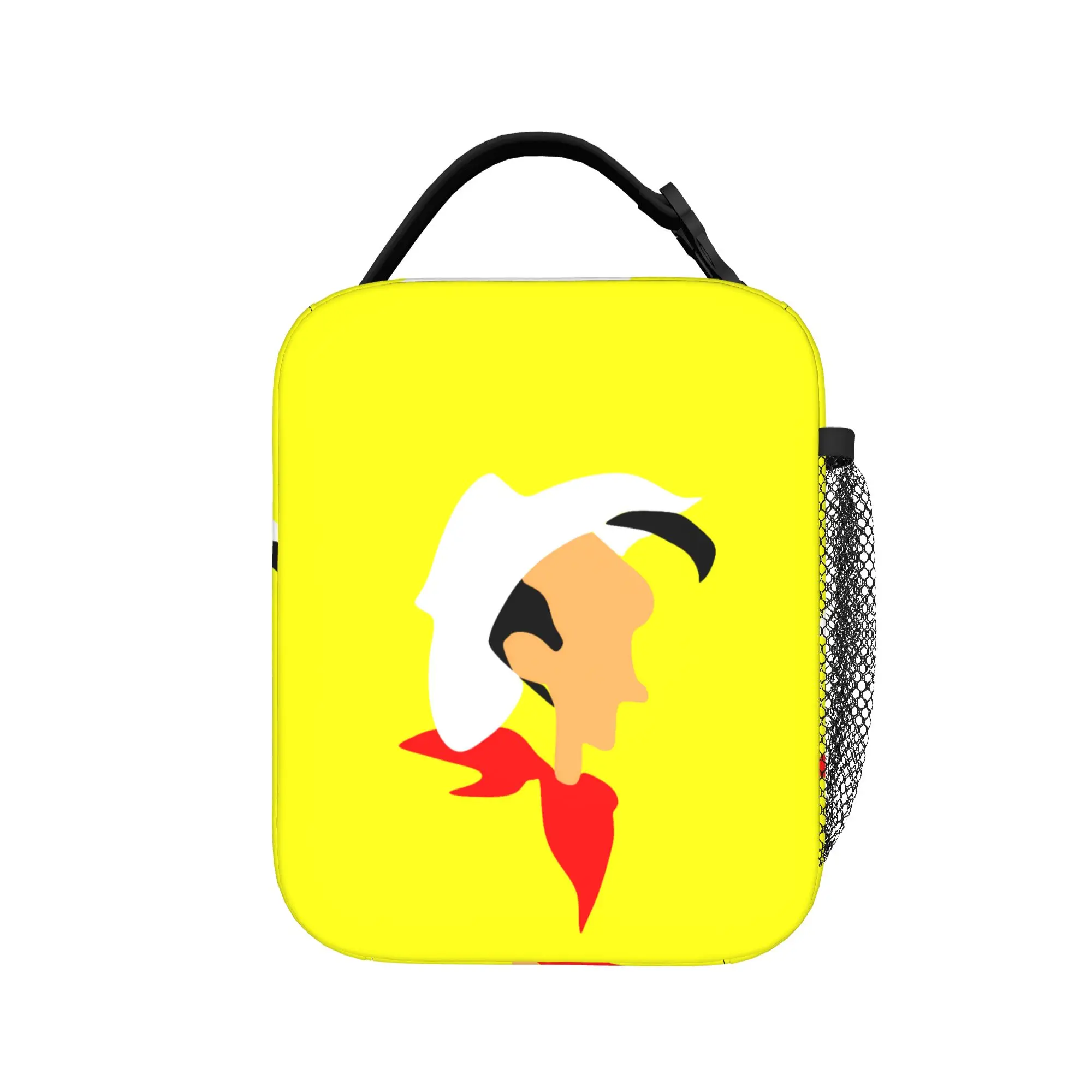 Lucky Luke Cartoon Comics Lunch Bag  Portable Insulated Lunch Box Child School Graphic Design Cooler Bag Oxford Tote Food Bags