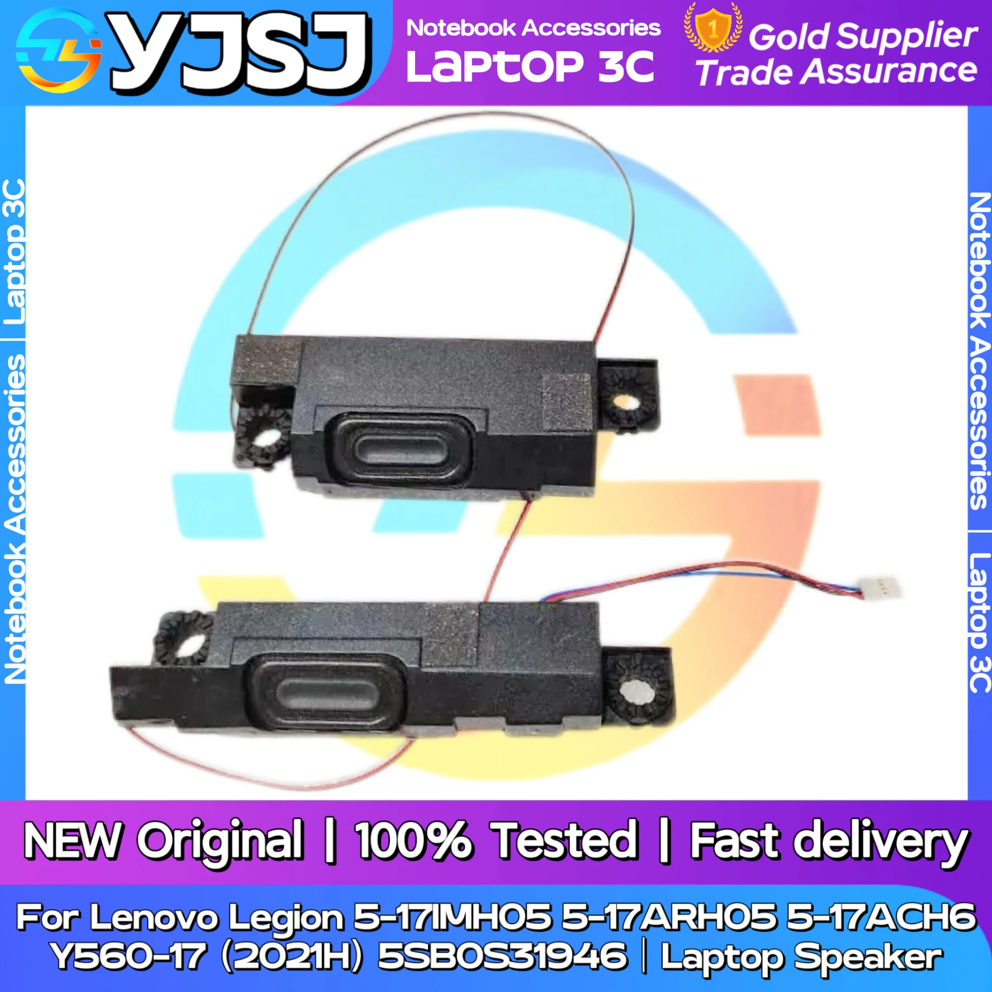 New Original Laptop Notebook Speaker For Lenovo Legion 5-17IMH05 5-17ARH05 5-17ACH6 Y560-17  2021H  5SB0S31946 Built in horn