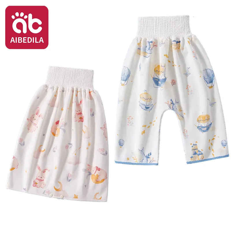 Baby Diaper Waterproof Pants Infant Leak Proof Urine Training Pants Washable Cloth Diapers Kids Sleeping Bed Potty Trainining