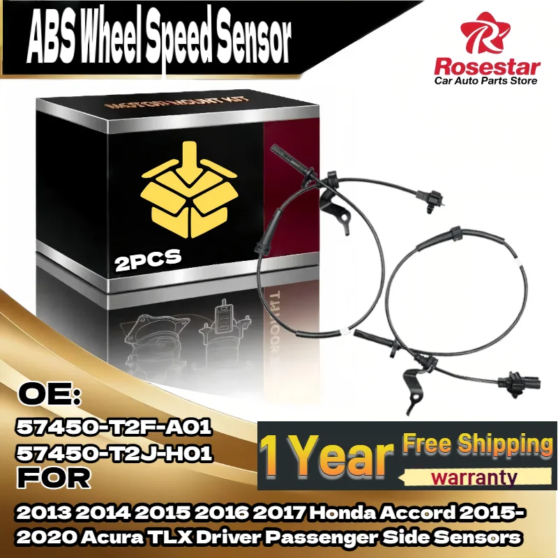 

Для 2x комплект датчиков скорости колеса ABS для Honda Accord 2013-2017 для Acura TLX, передний левый и правый 57450-T2F-A01