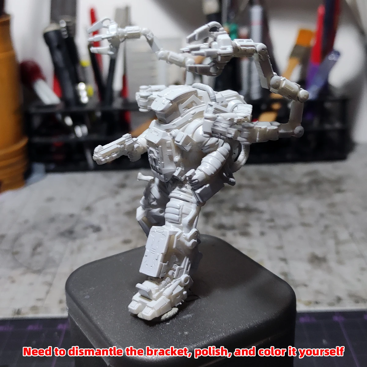 1/35 1/48 1/60 1/72 1/100 1/144 Modellbausatz 3D Harz Miniatur Soldatenfiguren Diorama Unbemalte Exosuit Mecha Humanoid DIY – Detail 6