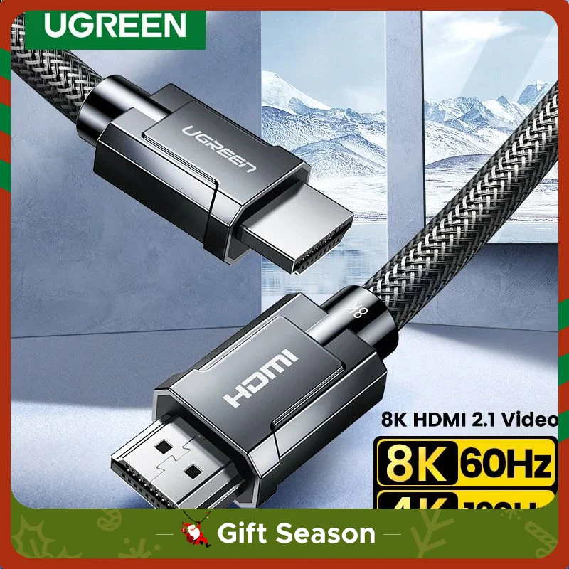 UGREEN 8K HDMI-Compatible Cable for Xiaomi TV Box PS5 Ultra High Speed Certified 8K@60Hz Cable 48Gbps eARC Dolby Vision