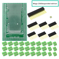 Compatible With MEGA2560 Double-side PCB Prototype Screw Terminal Block Shield Board Kit For Arduino Mega 2560 / Mega2560 R3