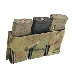 KTS Triple 556 Magazine Pouch M4 AR15 MAG Bag Built-In Clips Fast Retrieving Front Flap FCPC FCSK 2.0 Plate Carrier Hunting Vest