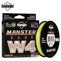 SeaKnight Manster W4 Series 300M/500M Pe Line 4 Strands Braided Line Sea Line Strong X4 PE Line Size 0.4#-6.0# [Power 12LB-80LB