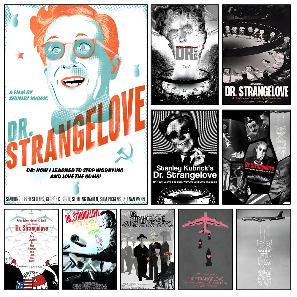 Movie Dr. Strangelove Major Kong Ripper Poster Waterproof HD Modern Peel And Stick Wall Decor Bedroom Living Room Dorm Office