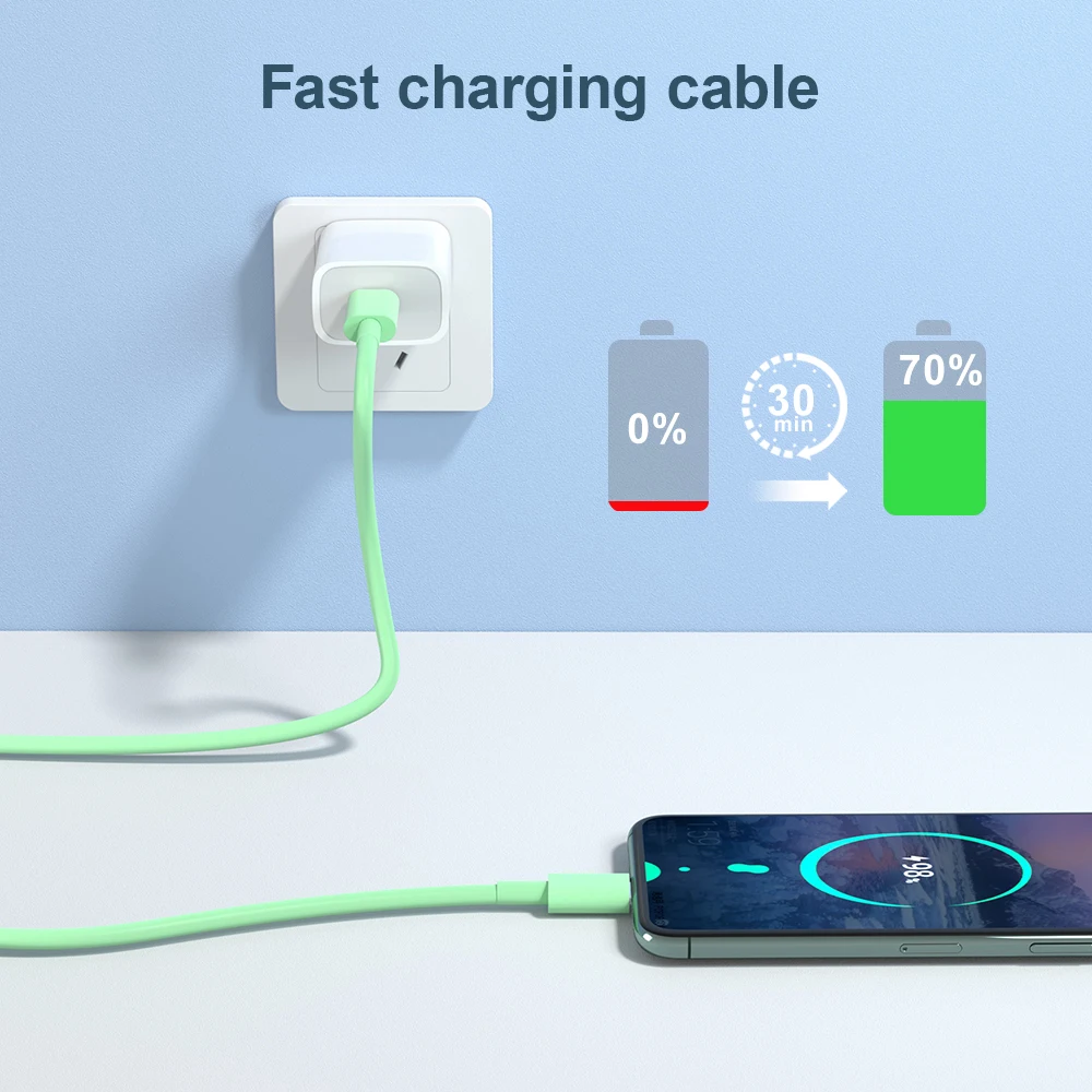 3A Fast Charging Cord PD 20W USB C Cable For iPhone 14 13 12 11 Pro Max Xs 8 Plus iPad Wire Type C Data Cable for iPhone