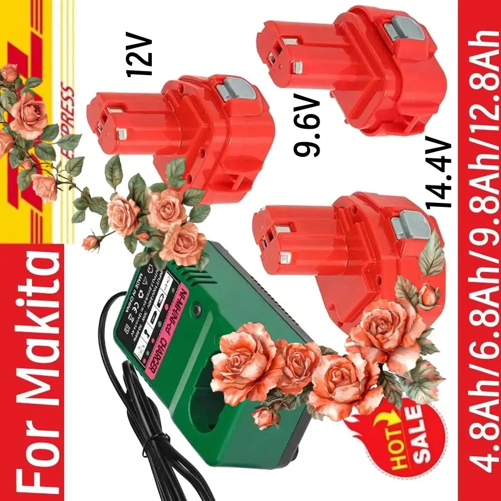 

For Makita 9.6V 12V 14.4V Replacement Batteries Cordless screwdriver battery For Makita PA12 PA14 PA09 PA18 battery