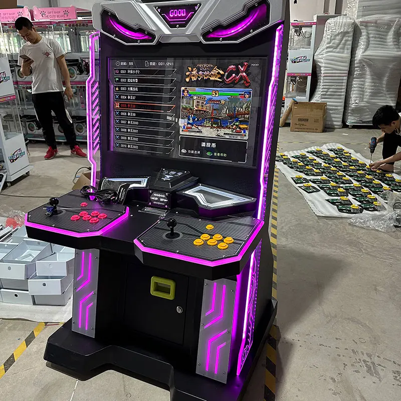 Coin Operated Arcade Machine With Joystick and Buttons Fighting Arcade Video Games Machine