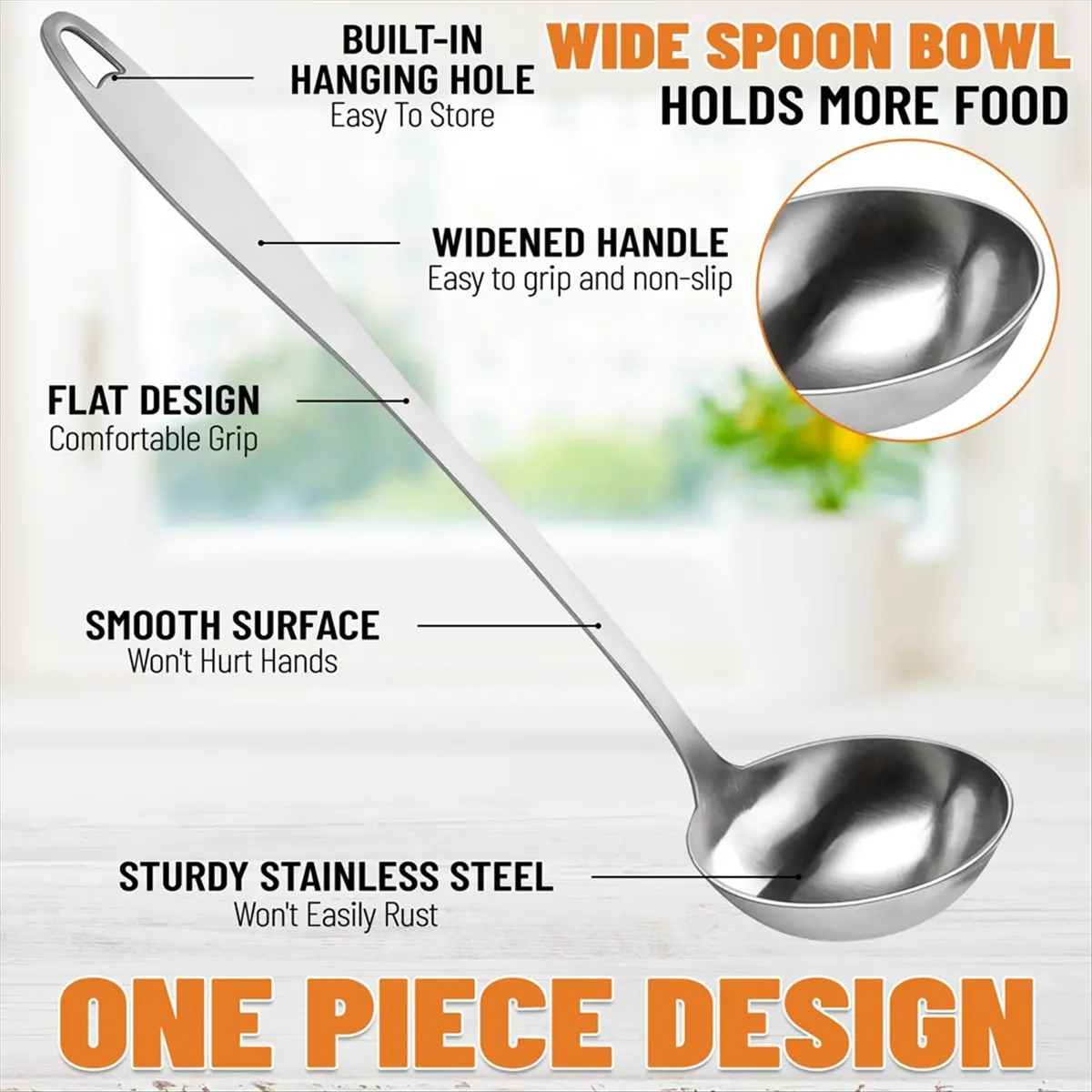 2026 + 2pcs Soup Ladle Made of High-Quality Stainless Steel - for Serving and Scooping Soups and Stews Dishwasher Safe