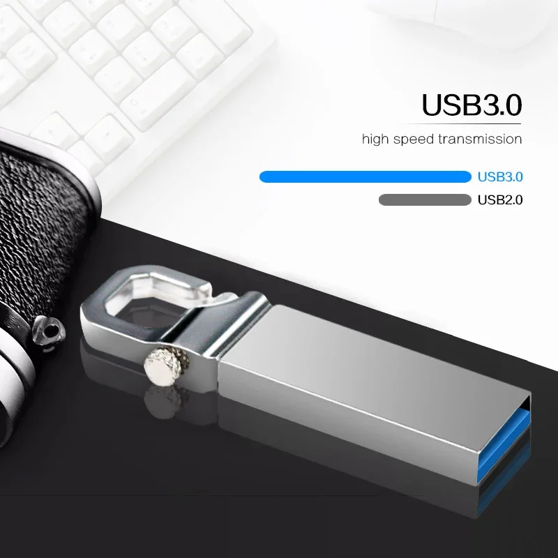 Unidad Flash USB 512, Pendrive de Metal de 3,0 GB, 8GB, 16GB, 32GB, 64GB, 128GB, regalo