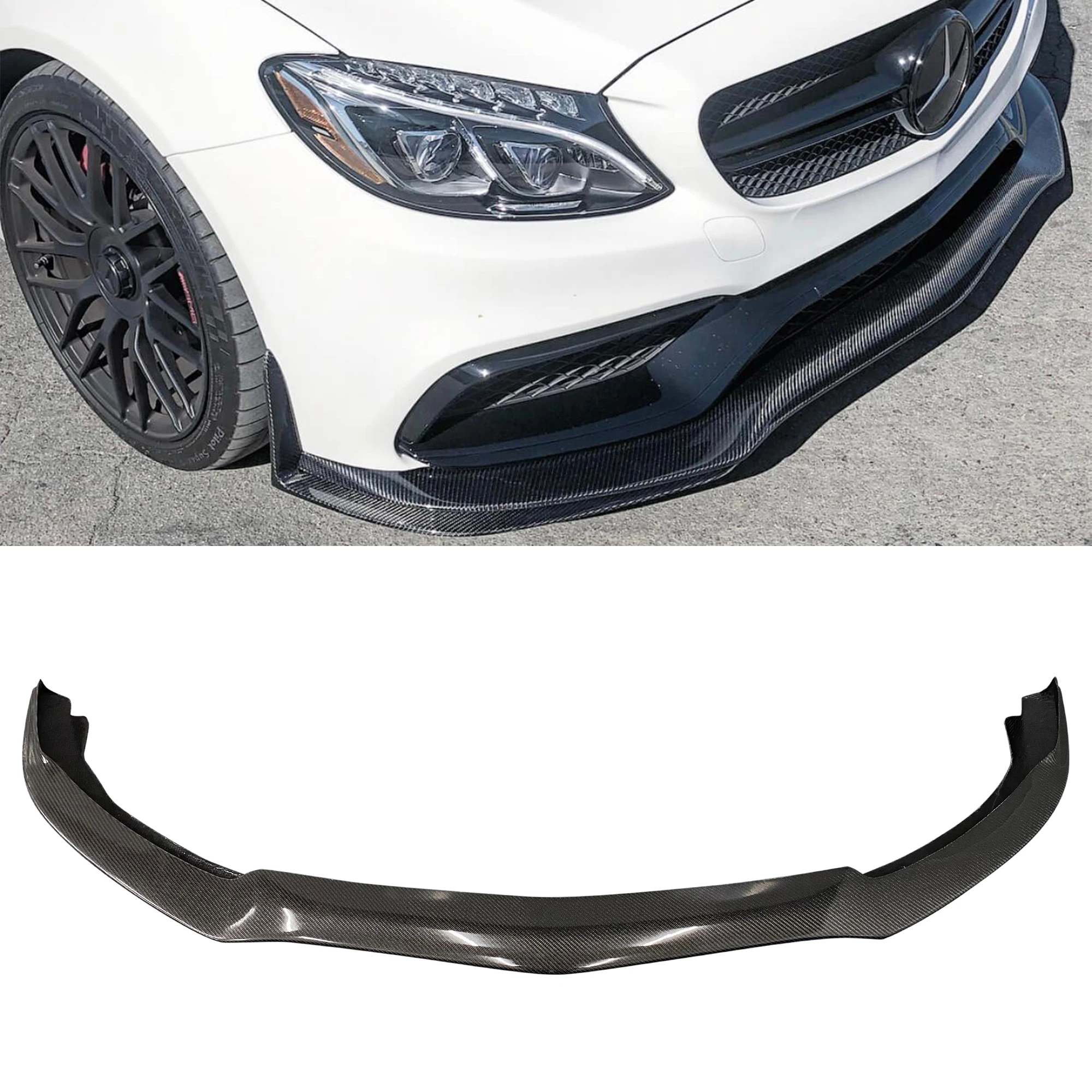 

Car Bumpers Carbon Fiber PSM Style Body Kit Front Lip For W205 C63 AMG